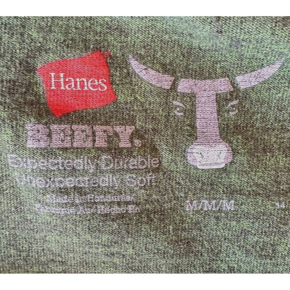 Vintage Key West Shirt Medium Henley Hanes Hunter Green Buffett Florida … - Picture 12 of 12